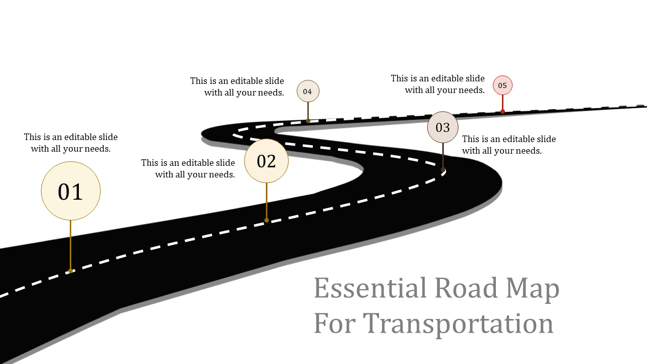 road map for ppt-Essential Road Map For Transportation
